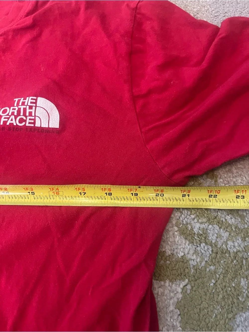 The North Face Red Short Sleeve Logo Tee